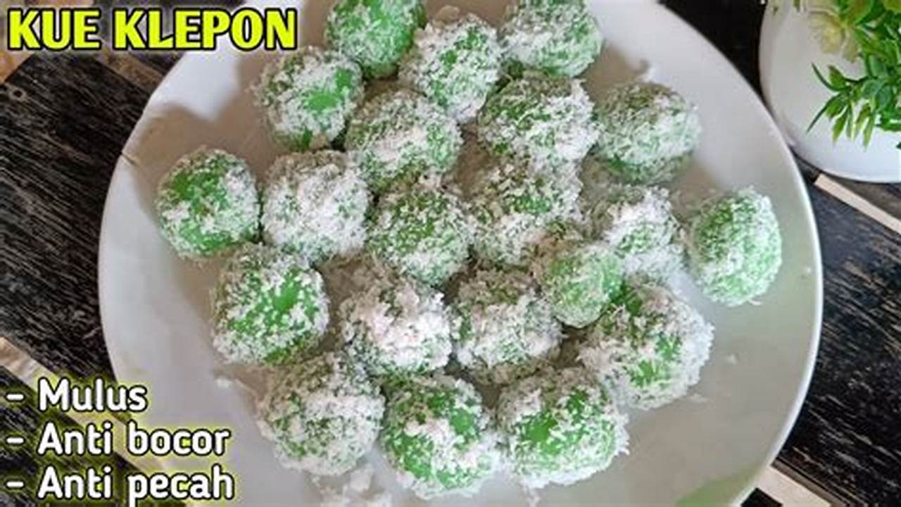 Resep Rahasia Kue Klepon Tepung Ketan: Nikmat Sempurna, Lembut Kenyal!