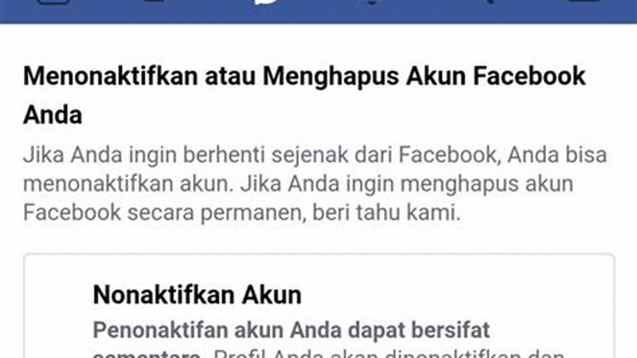 Panduan Hapus Facebook: Rahasia Terungkap!