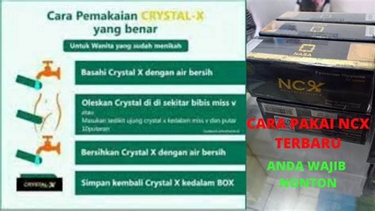 Tips Aman Menggunakan Crystal X Sebelum Berhubungan