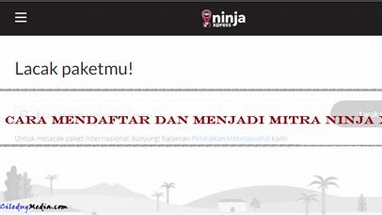 Cara Daftar Ninja Xpress untuk Kirim Barang