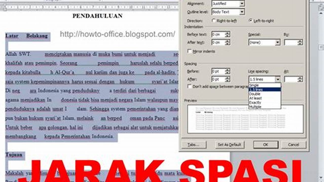 Cara Mengatur Spasi Antar Kata di Word: Panduan Praktis