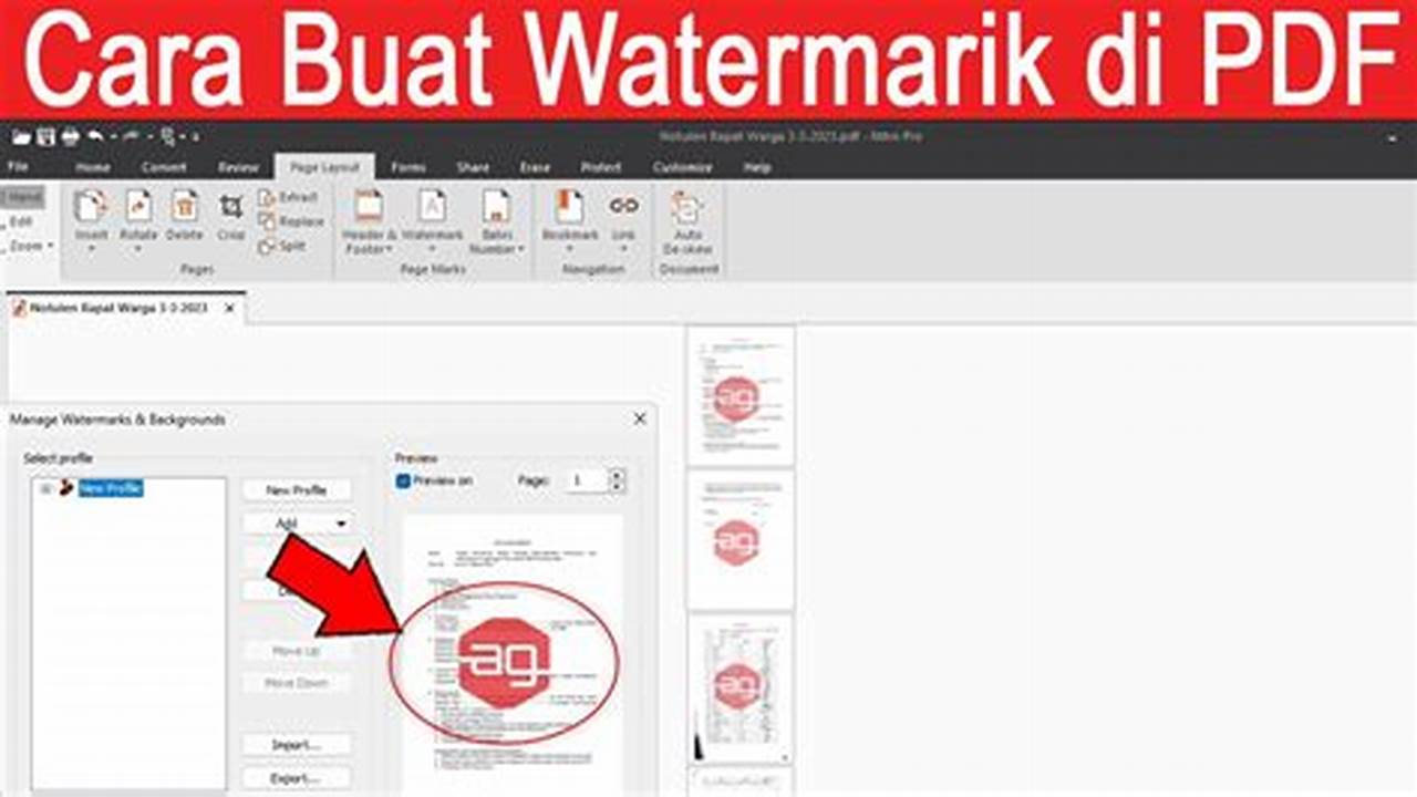 Kiat-kiat Rahasia Watermark PDF untuk Keamanan dan Professionalitas Dokumen Anda yang Tak Ternilai