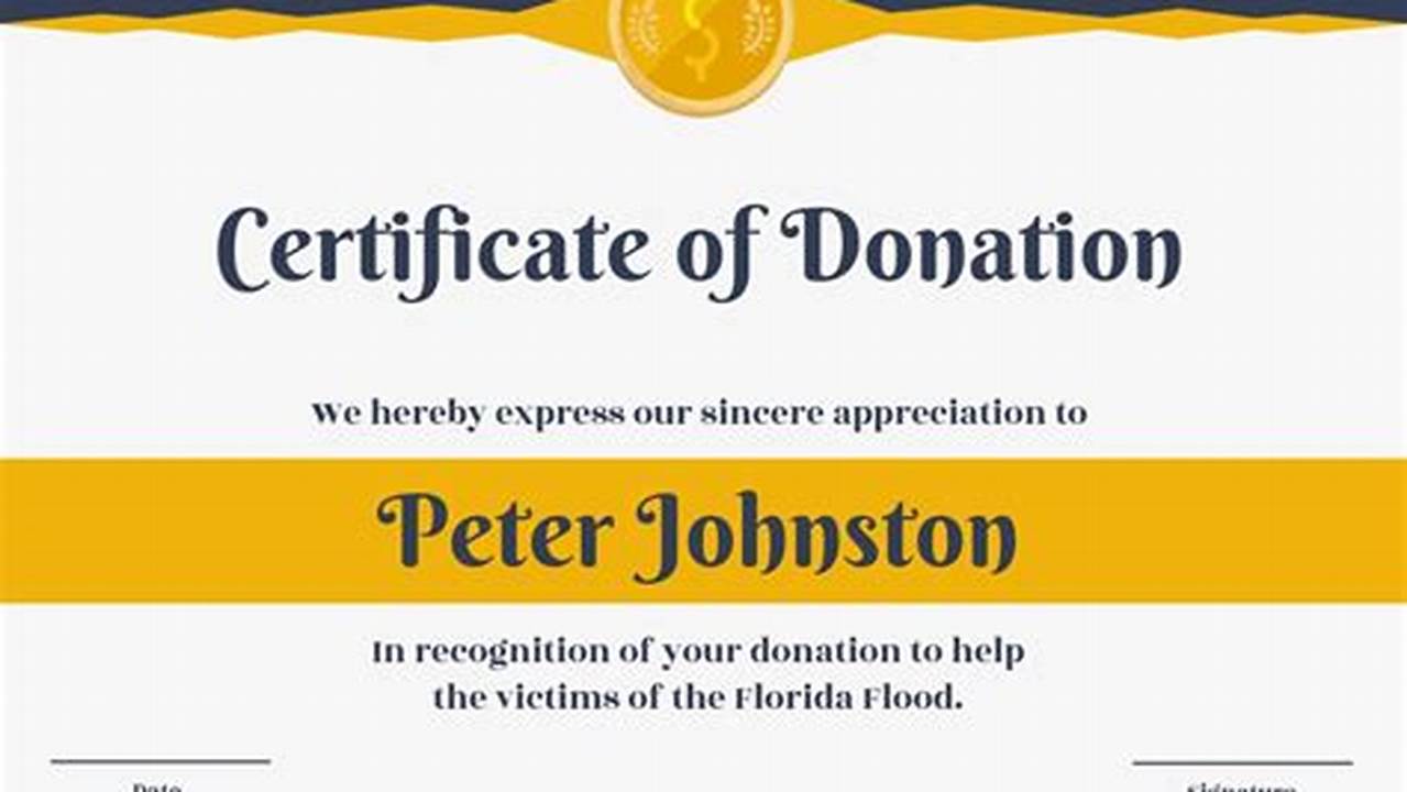 Unlock the Secrets of Certificates of Thanks for Donation