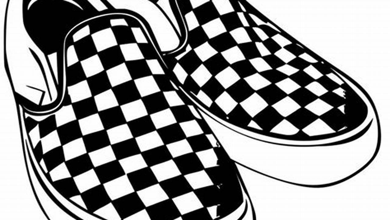 Unlock Your Creativity with Checkered Vans Coloring Pages