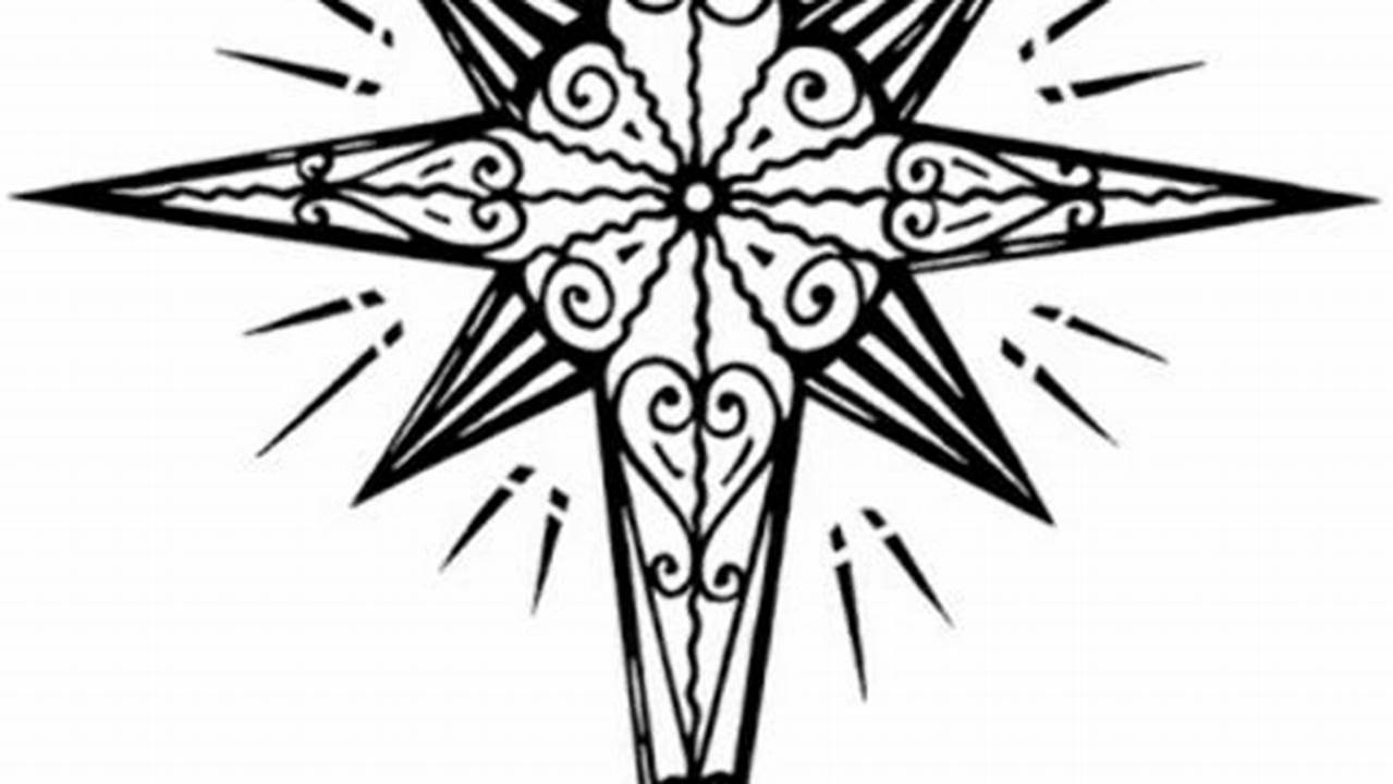 Unveiling the Magic of Christmas Star Clip Art in Black and White: A Designer's Guide to Festive Discoveries
