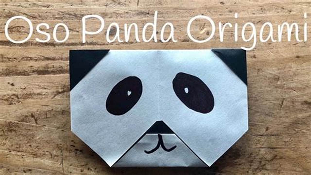 How to Make an Origami Panda Step-by-Step