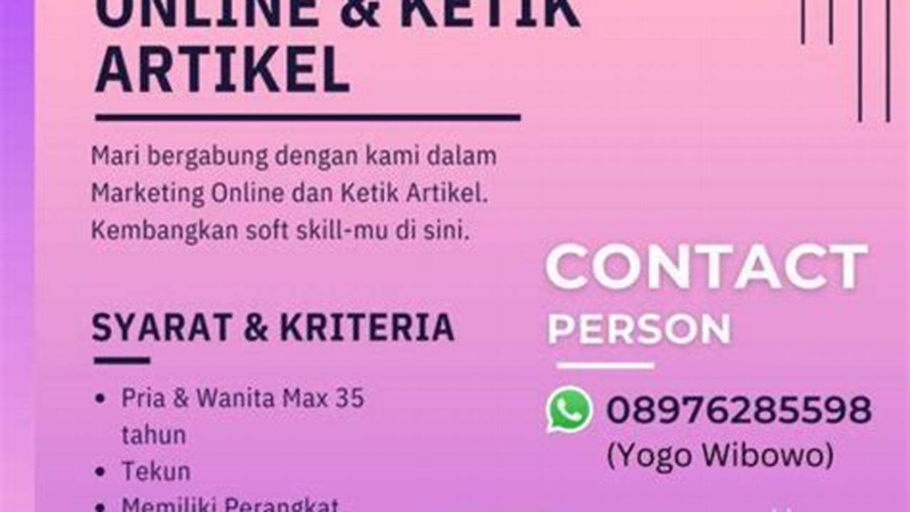 Temukan Rahasia Sukses Pekerjaan Freelance Online: Panduan Lengkap