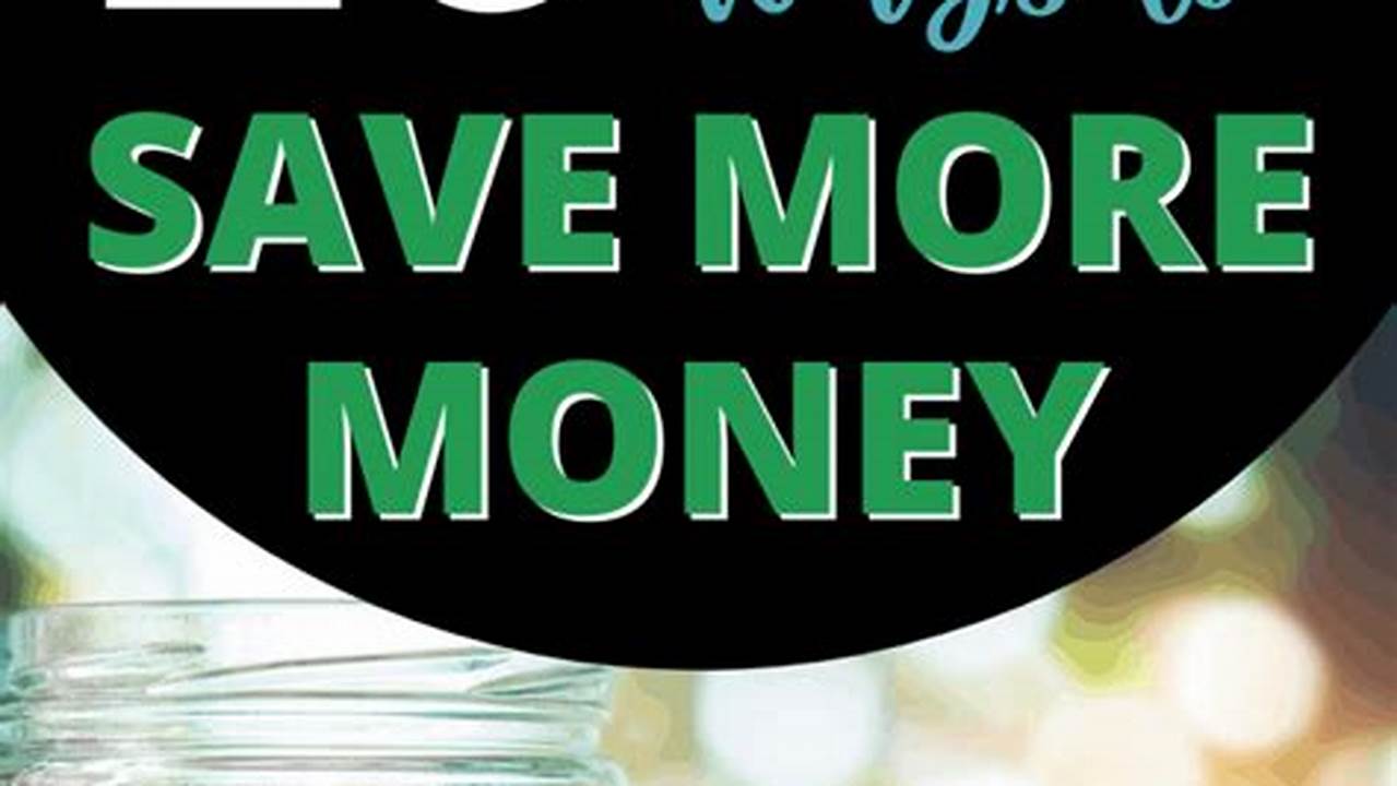 Creative Ways to Save Money Right Now