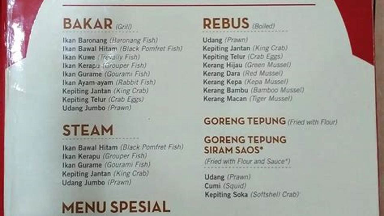 Daftar Harga Seafood 212 Wiro Sableng: Rahasia Kuliner Laut Terungkap!