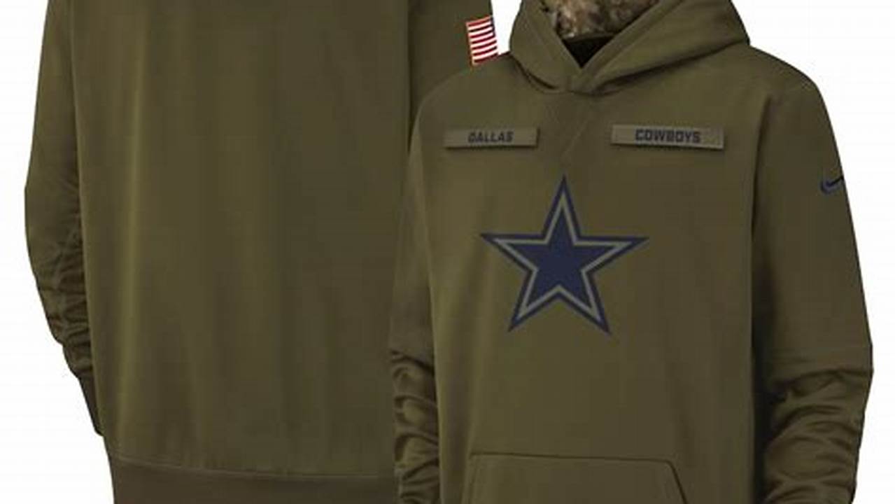 Discover the Ultimate Symbol of Patriotism: Unveiling the Dallas Cowboys Salute to Service Hoodie