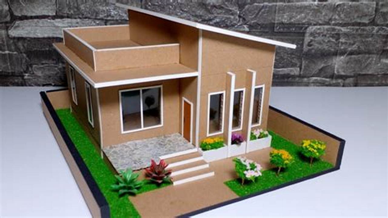 Inovasi Inspirasi: Dekorasi Miniatur Rumah Minimalis dari Triplek