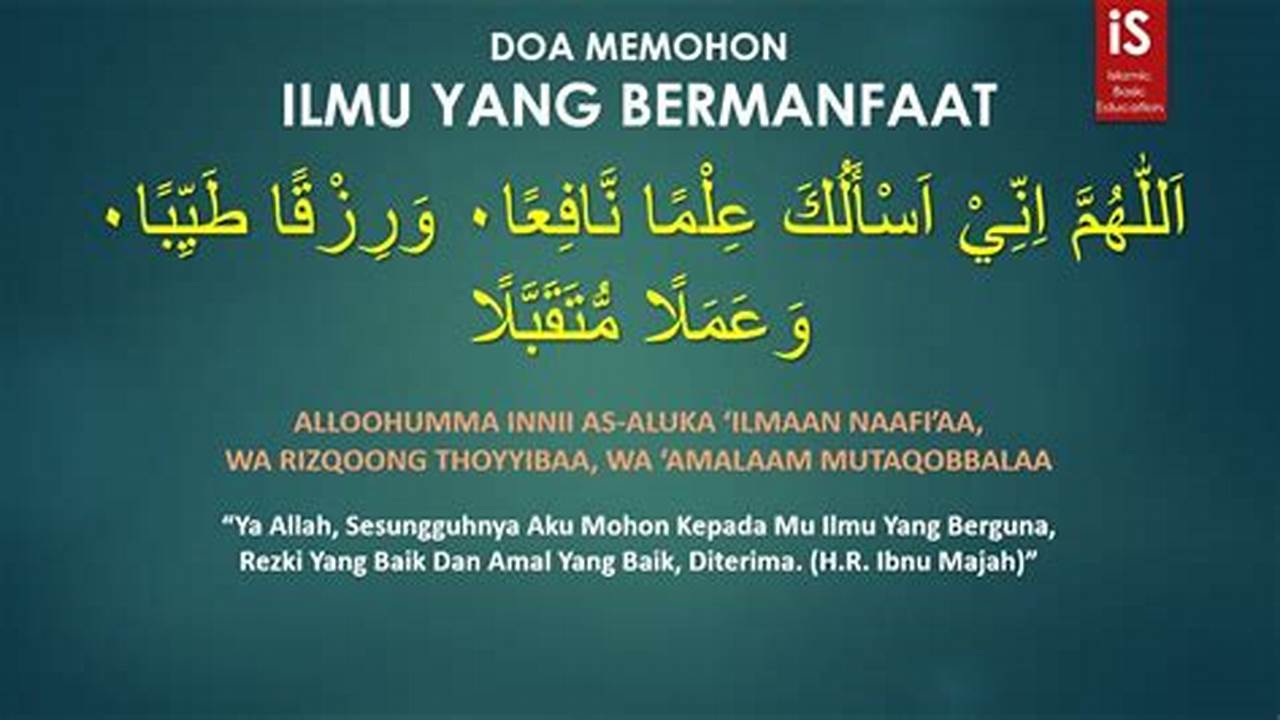 Temukan Manfaat Doa Agar Diberi Ilmu yang Bermanfaat yang Jarang Diketahui