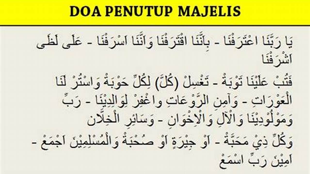 Panduan Lengkap Doa Penutup Majelis NU: Makna, Manfaat, dan Tuntunan