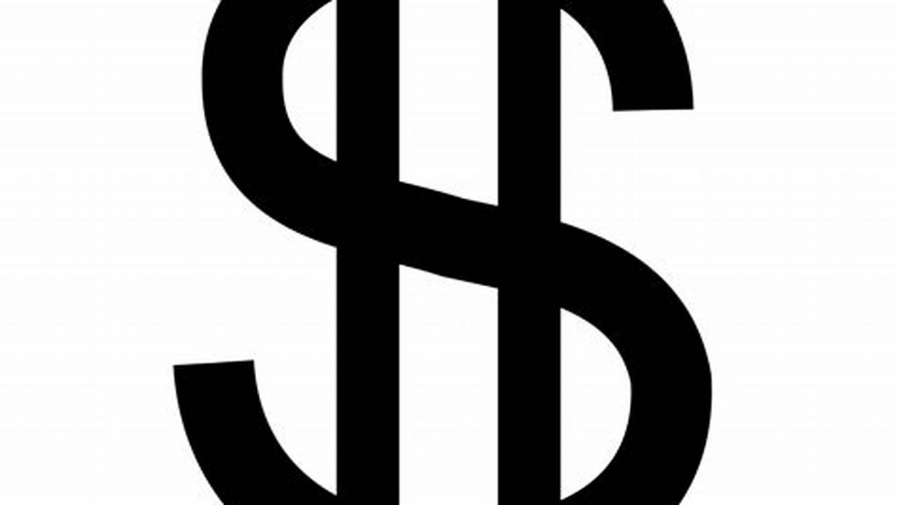 Uncover the Power of Dollar Sign Clip Art in Black and White: A Guide to Clarity and Impact