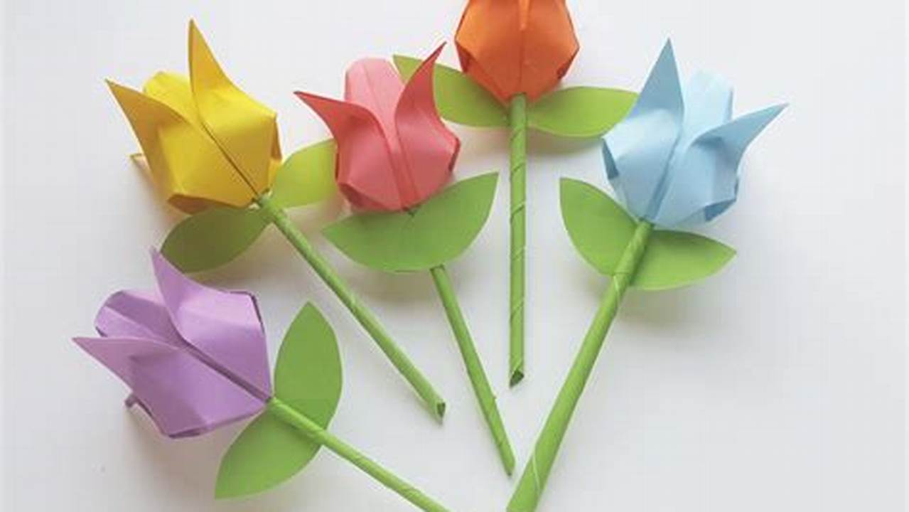 Easy &amp; Meaningful Origami Flowers for Mother's Day