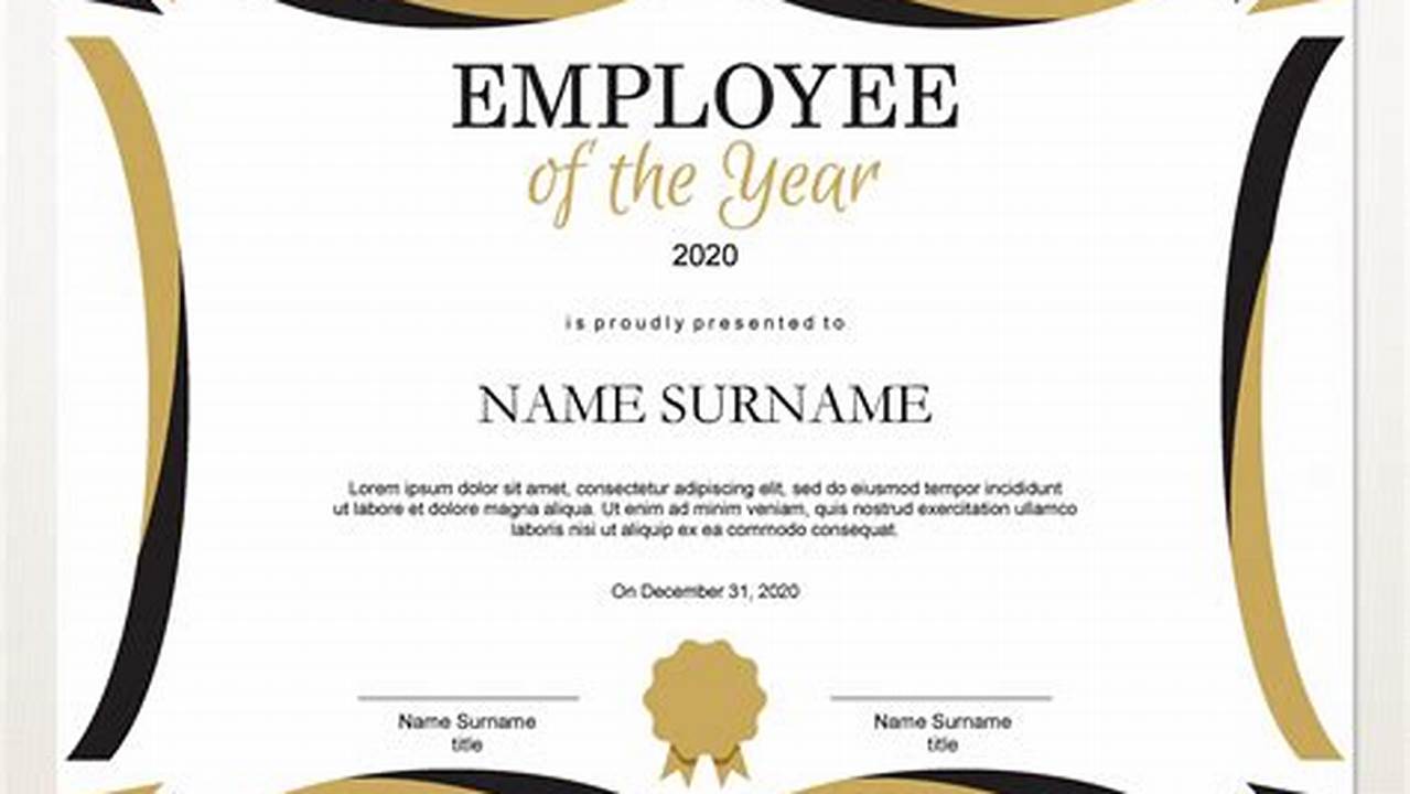 Unveiling the Secrets: Essential Guide to Employee of the Year Certificates