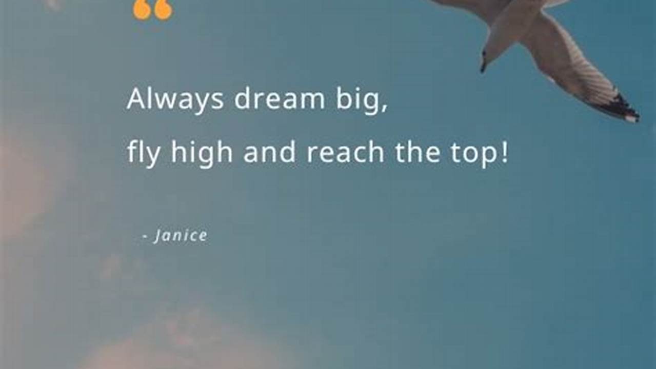 Quote "Terbang Tinggi": Memotivasi Diri untuk Raih Mimpi