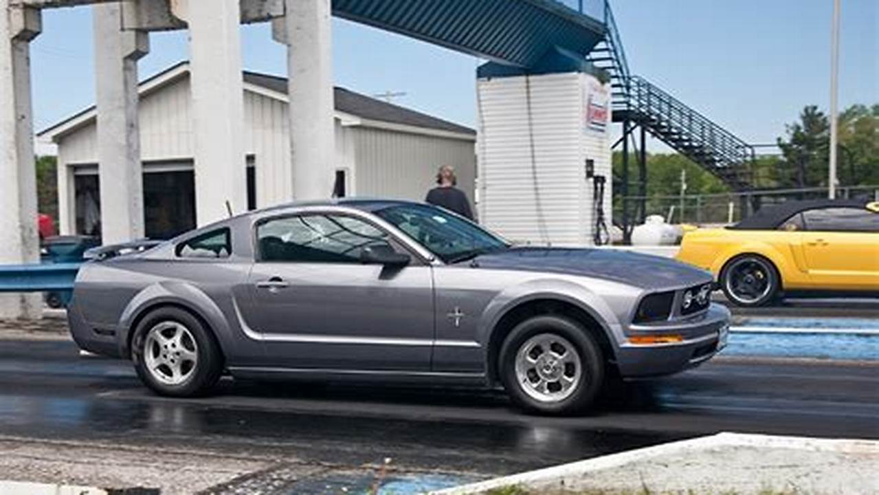 2006 Ford Mustang 4.0 V6 Turbo 1/4 mile Drag Racing timeslip specs 060