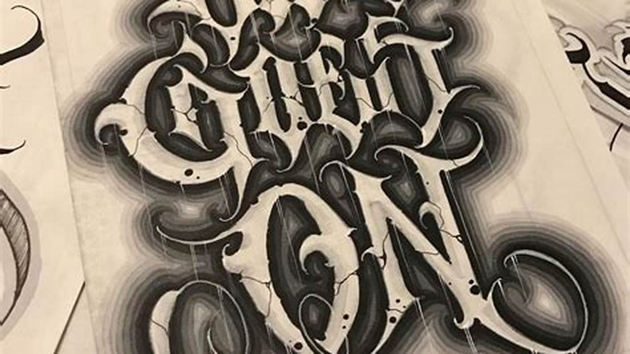 Gangster Lettering: Wicked Tattoo Designs Uncovered