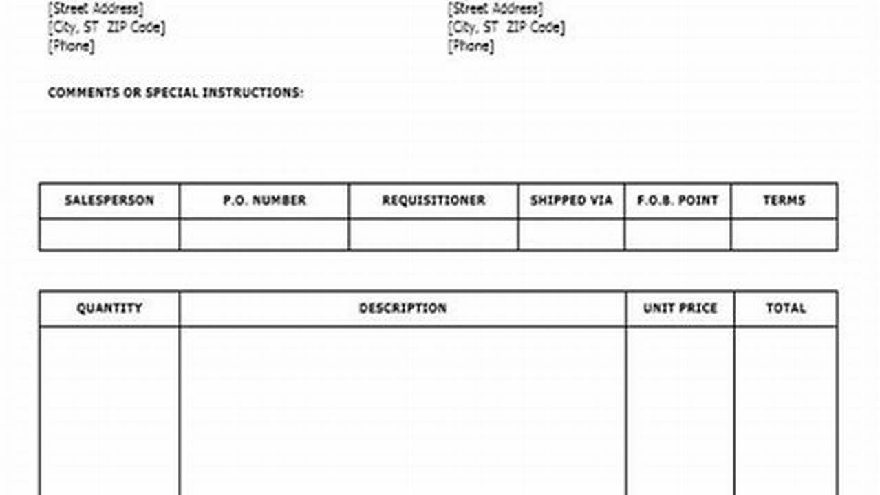 Generic Invoice Template: A Comprehensive Guide for Creating Professional Invoices