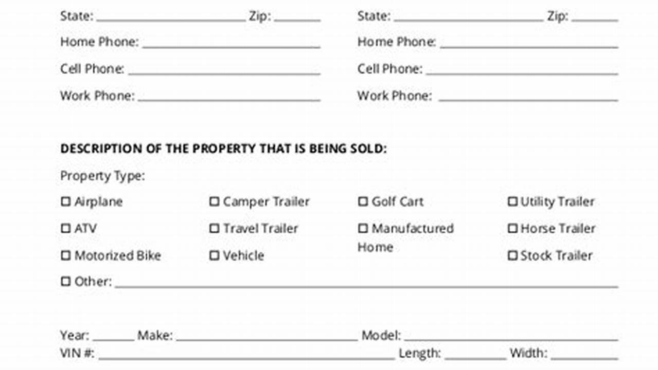 Unveiling the Secrets: A Comprehensive Guide to Horse Trailer Bill of Sale Templates