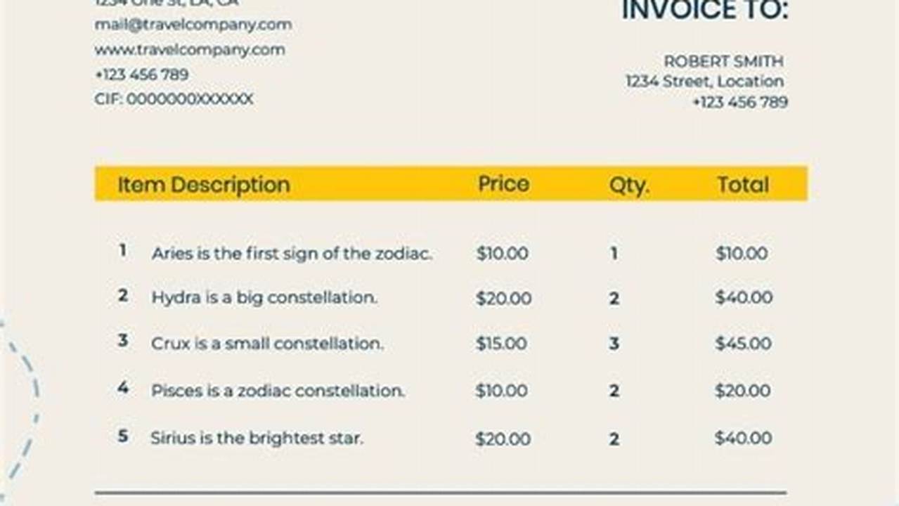 How to Create a Travel Service Invoice with Ease