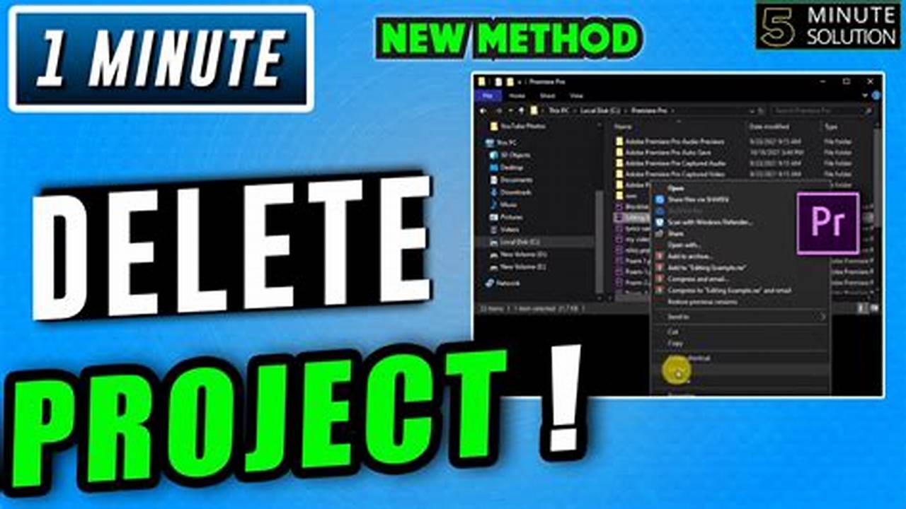 How to Delete Projects on Premiere Pro: Uncover Secrets and Simplify Your Workflow