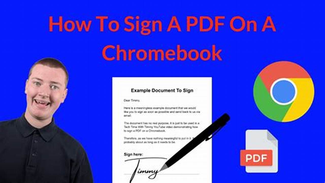 How to Electronically Sign a PDF on a Chromebook