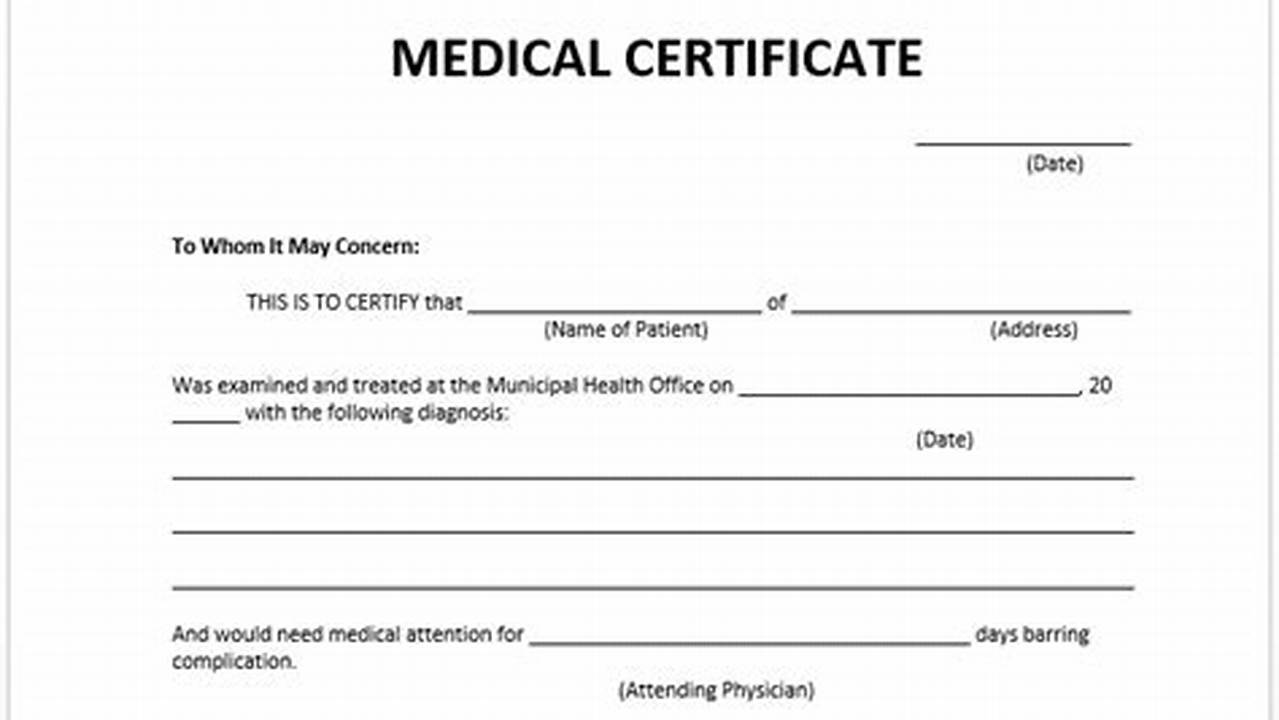 How to Obtain a Medical Certificate: A Comprehensive Guide