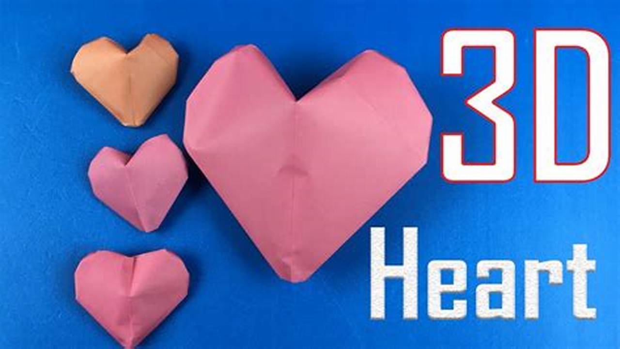 How to Make an Origami Blow-Up Heart