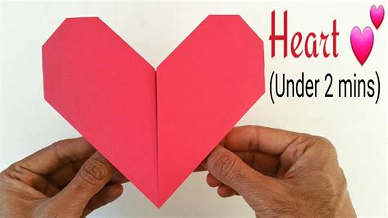 How to Make an Origami Heart with A4 Paper