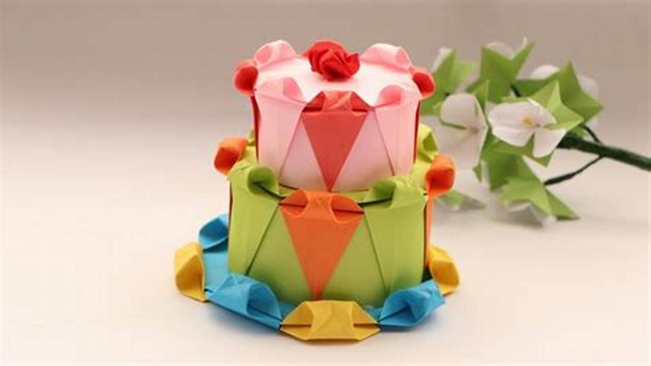 How to Use Origami Sheets for Cake