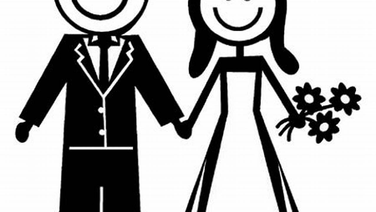 Discover the Timeless Charm of Husband and Wife Clipart in Black and White