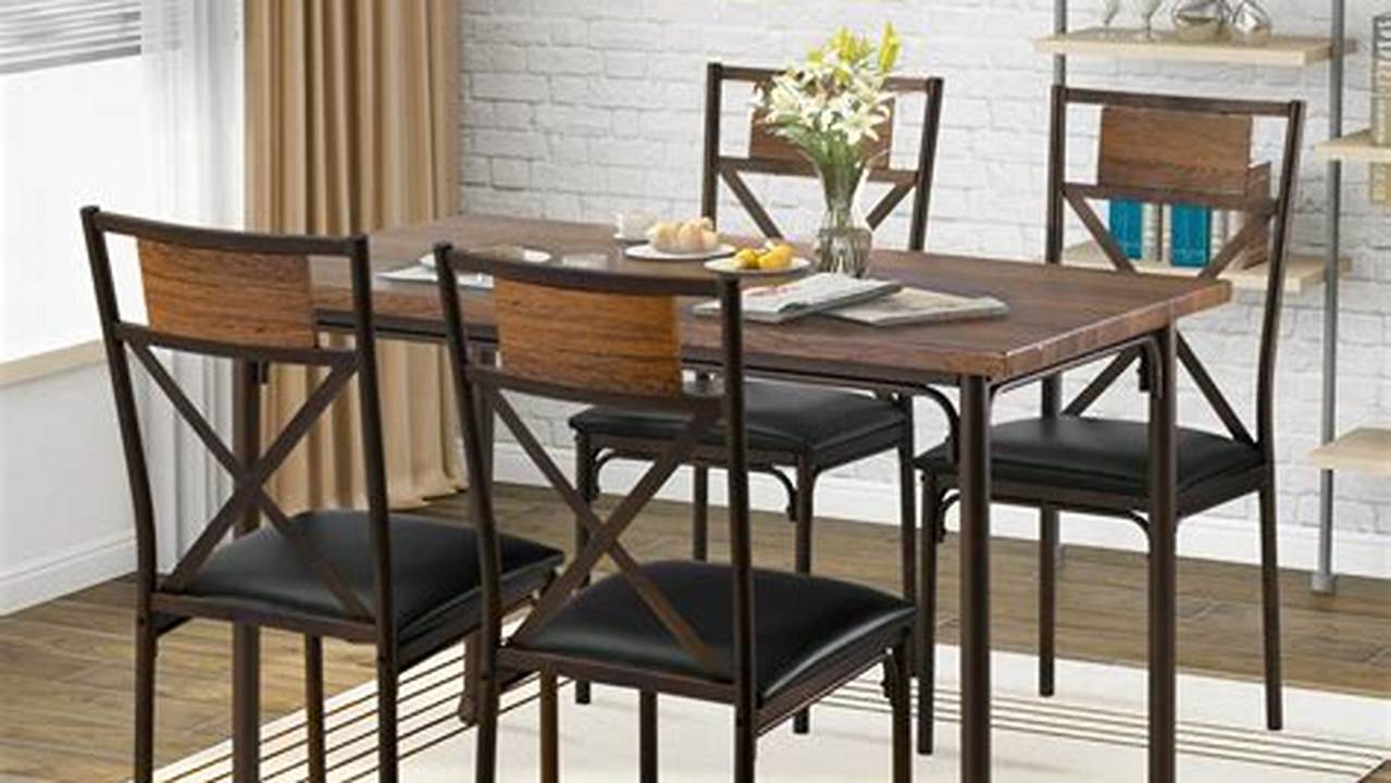 Industrial Style Kitchen Table and Chairs: The Perfect Blend of Function and Style