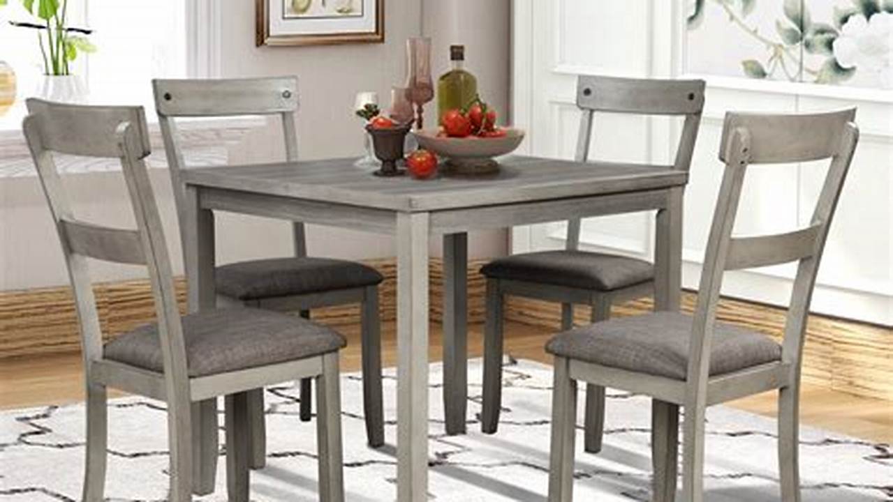 Kitchen Table and Chair Sets for 4: A Guide to Choosing the Perfect Set