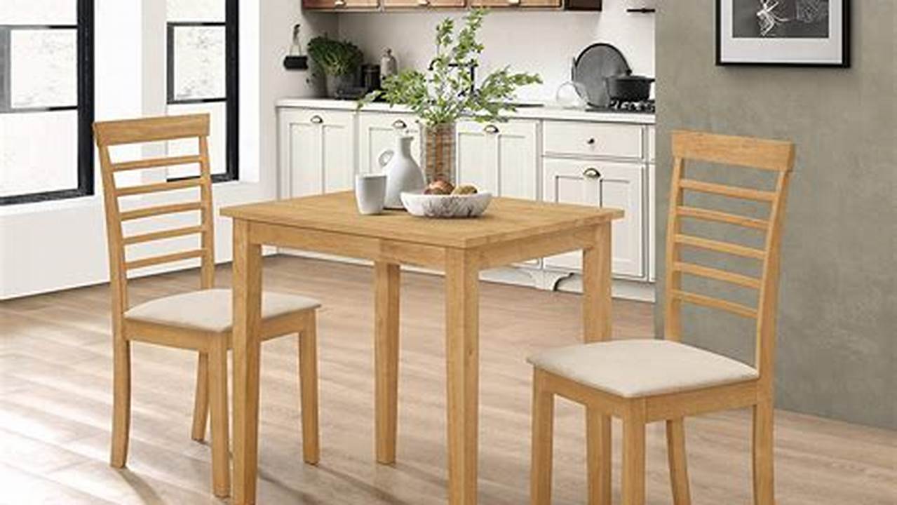 Kitchen Table and Chairs Set for 2: A Compact and Cozy Dining Solution