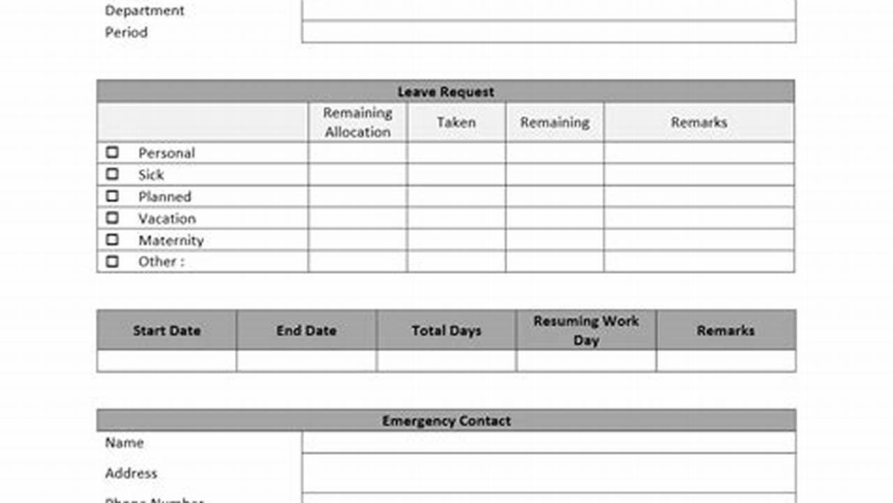 Master the Art of Leave Management: A Comprehensive Guide to Leave Form Templates for Educators