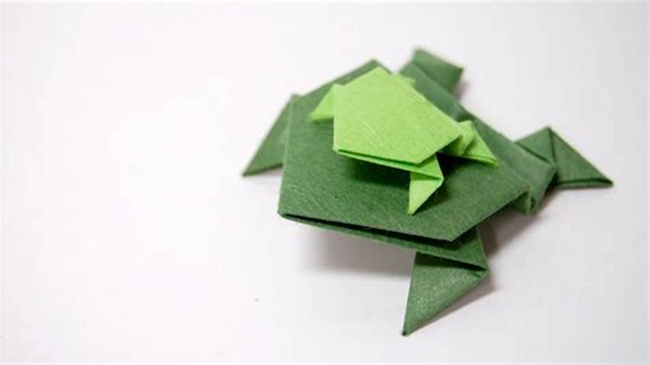 Letter Paper Origami Frog: A Fun and Easy Craft