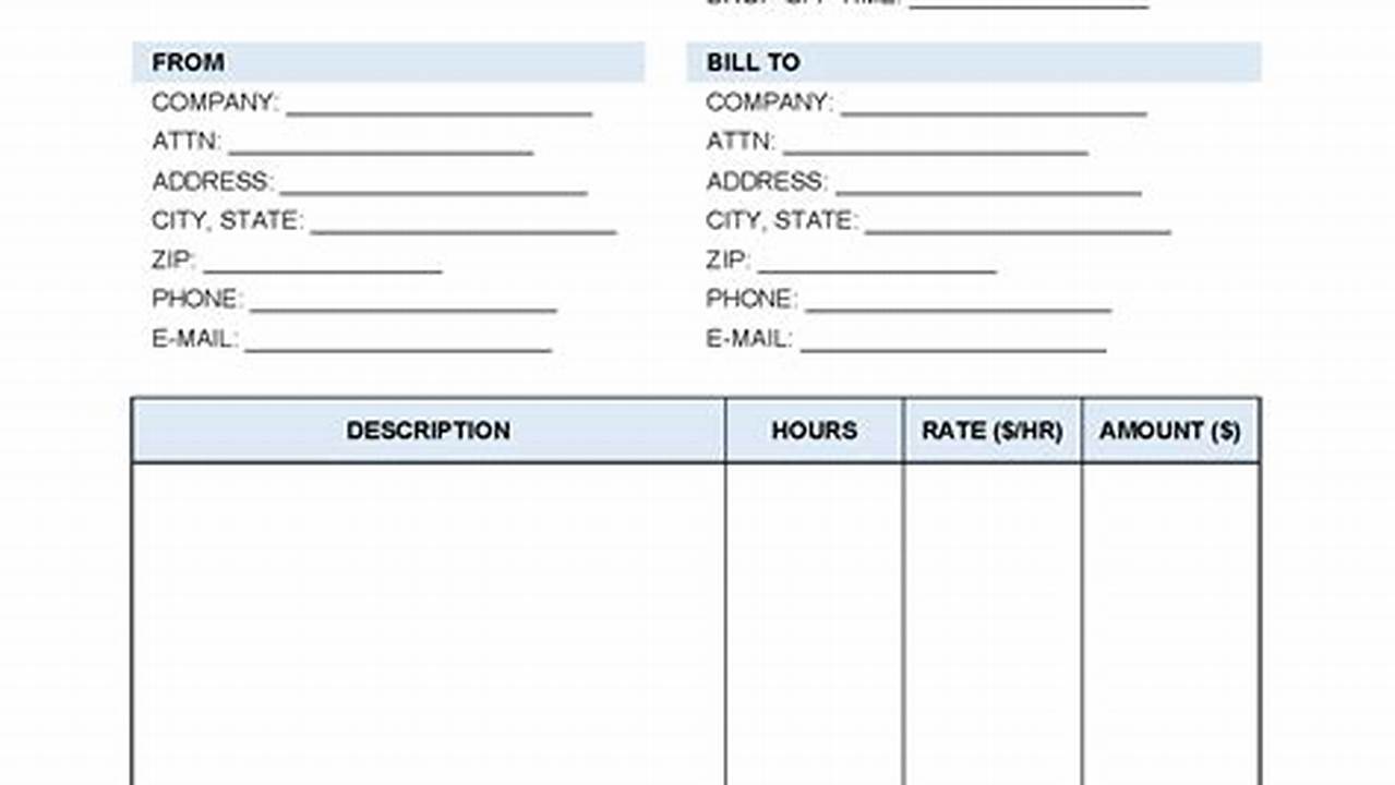 Essential Limousine Invoice Templates for Professional Services