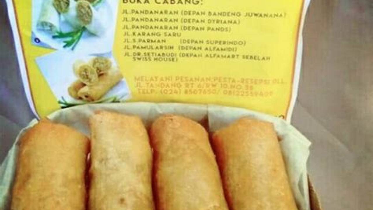 Rahasia Resep Lunpia Pak Sastro, Cita Rasa Legendaris yang Menggugah Selera