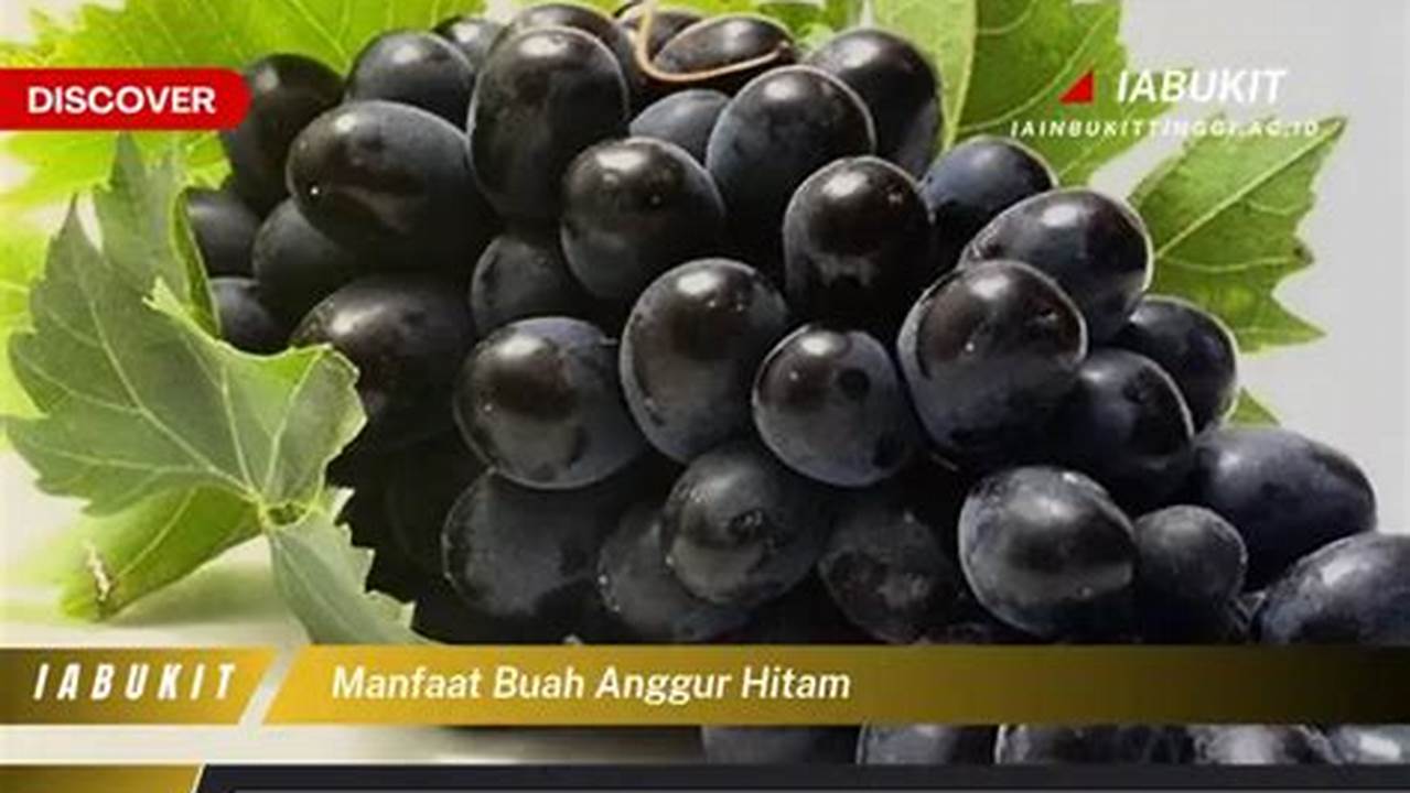 10 Manfaat Buah Anggur Hitam yang Jarang Diketahui untuk Kesehatan