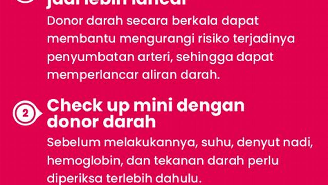 Temukan Manfaat Donor Darah Rutin yang Jarang Diketahui