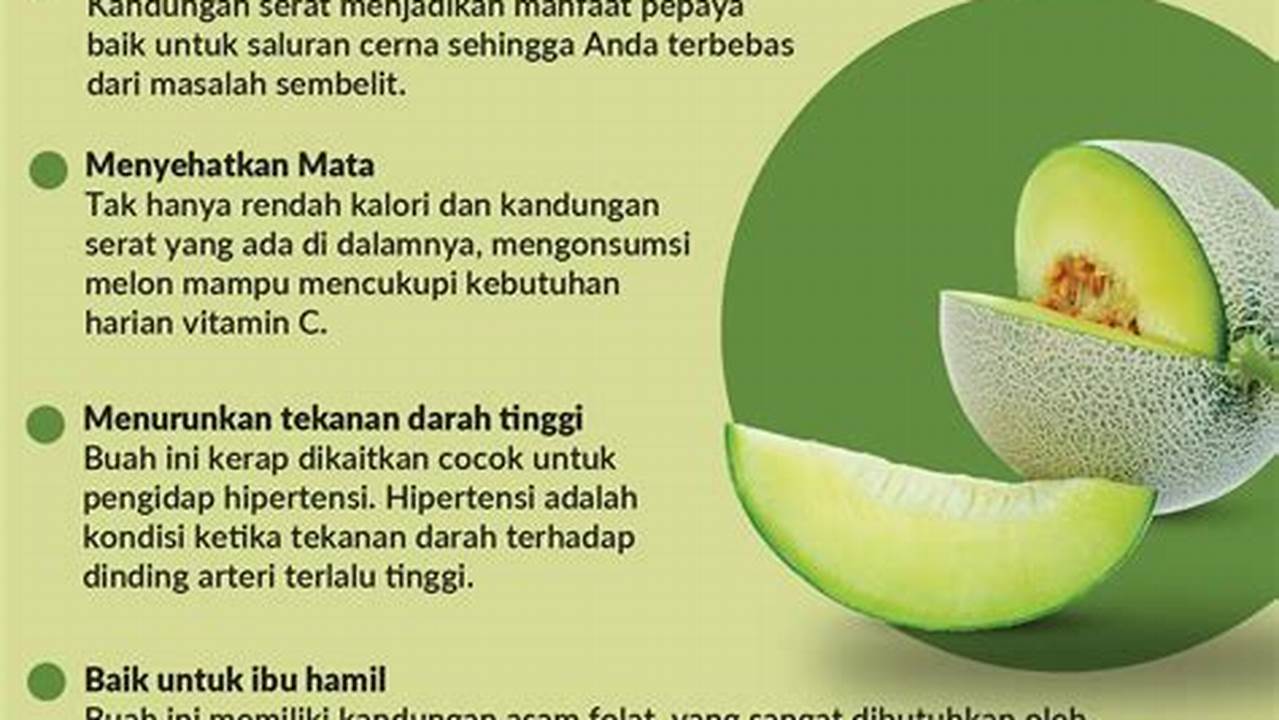 Temukan Beragam Manfaat Melon Hijau, Jarang Diketahui!