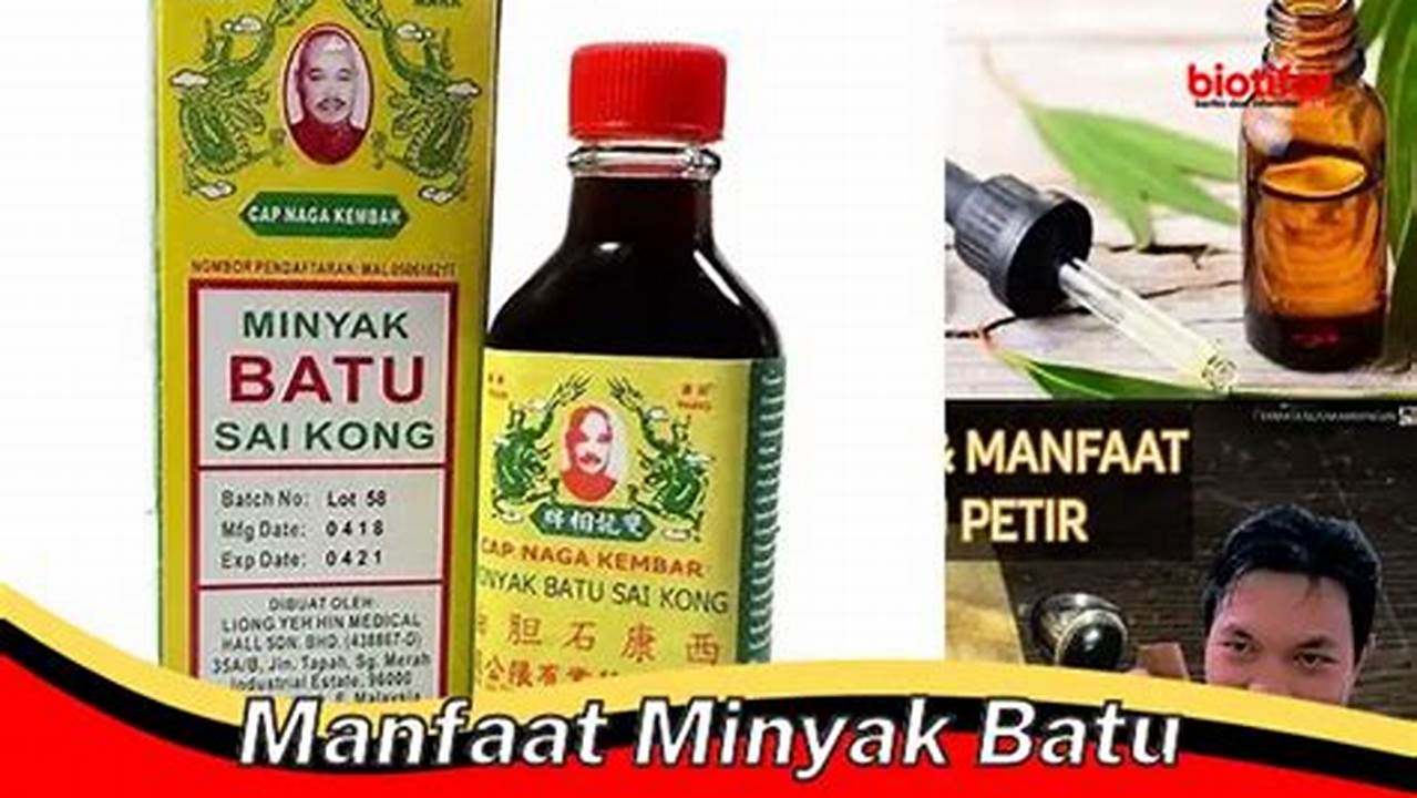 Temukan Manfaat Minyak Batu yang Jarang Diketahui