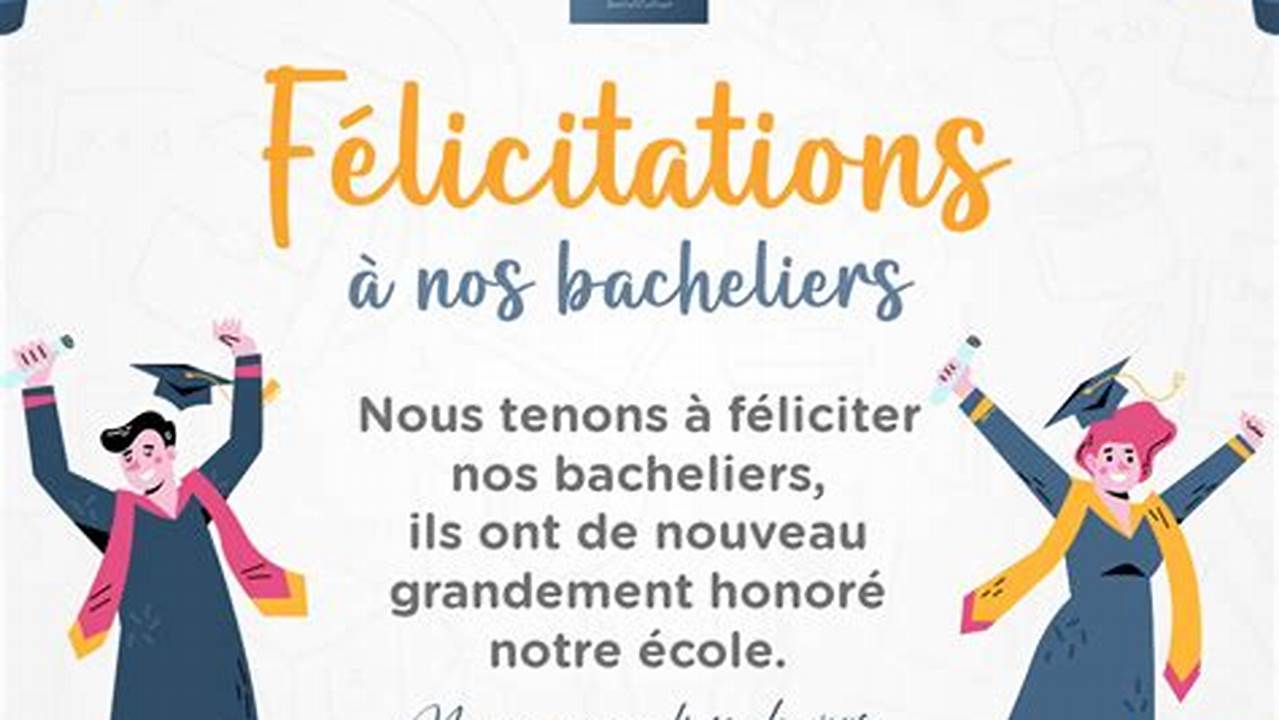 Modèle de félicitation pour le bac