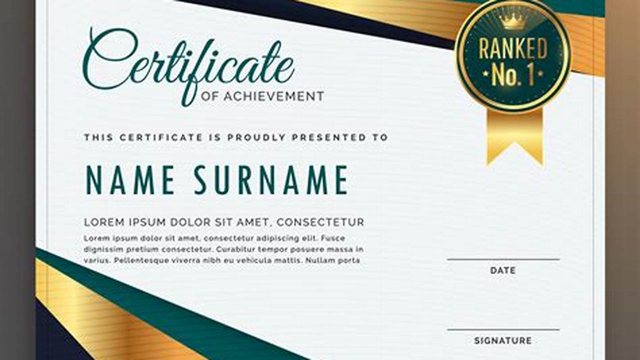 Discover Modern Certificate Design: A Guide to Stunning and Meaningful Documents