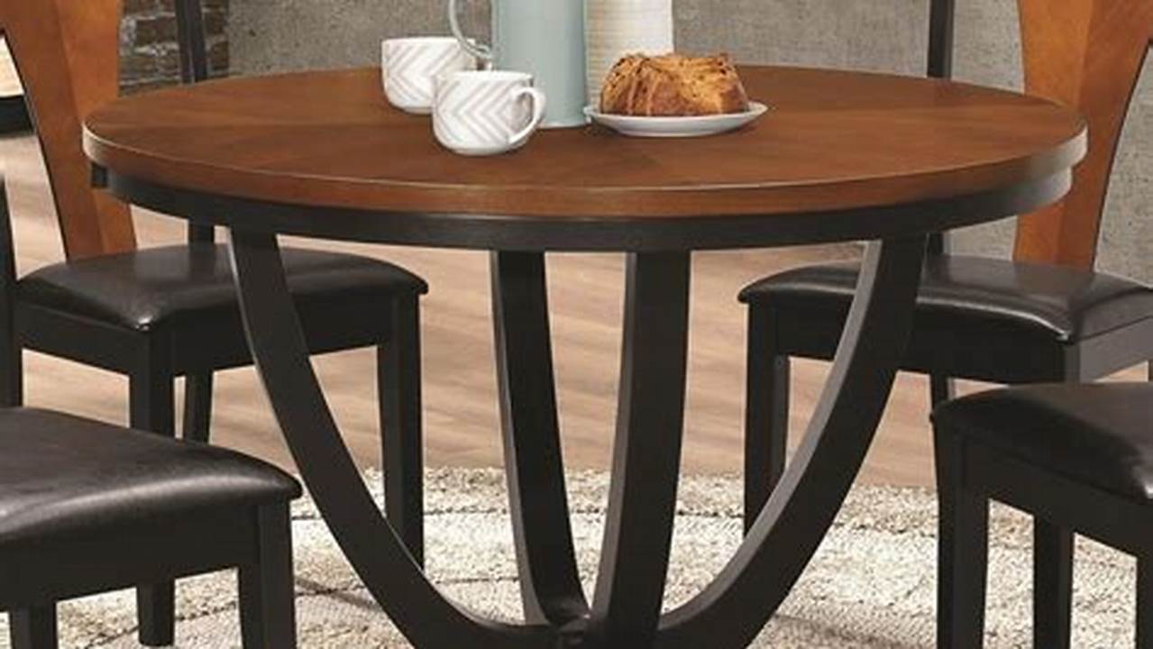 Unveil the Secrets of Modern Round Kitchen Tables: Discover Style and Functionality