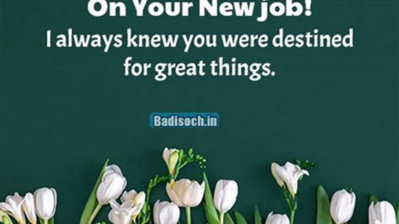 How to Craft New Job Joining Wishes Messages That Impress