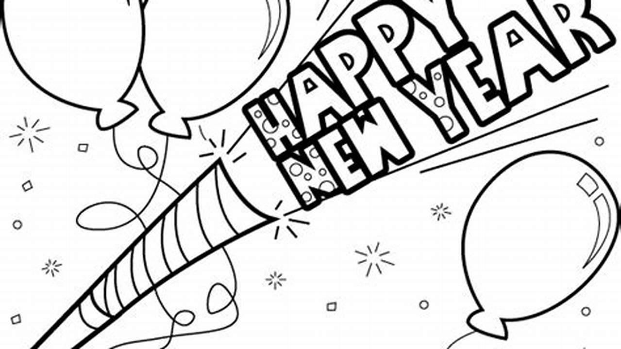 Unveiling the Art of New Year Clip Art: Black and White Delights