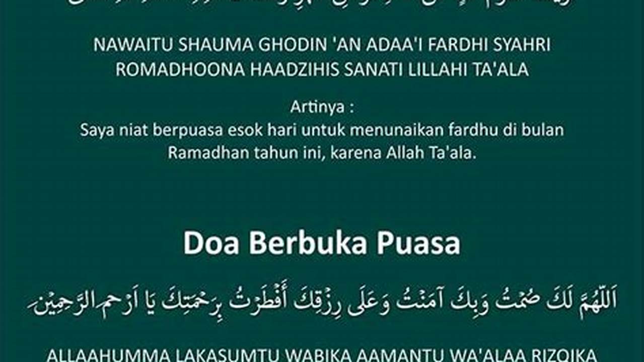 Rahasia Puasa Ramadan: Panduan Niat Ibadah Penting